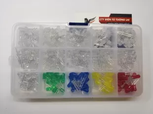 Hộp LED 5mm Tổng Hợp 15 Loại 300 Con